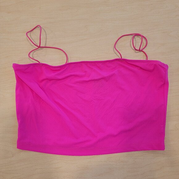 SHEIN Tops - Shein Cropped Neon Pink Tank Top Medium